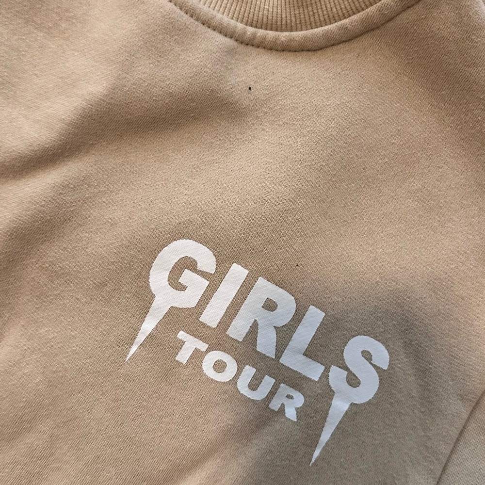 Tan 'Girls Tour' Sweatshirt